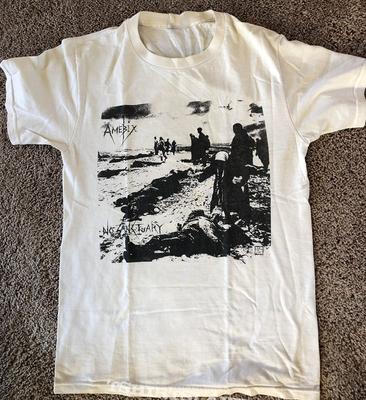 Amebix, No Sanctuary T-shirt Short Sleeve Cotton White All Size Gift Unisex T-Shirt