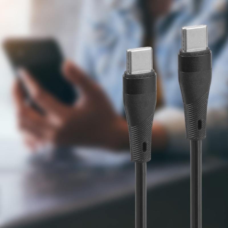 Type C To Type C 100W Collapsible  Data Cable Fast Speed Charge Cord Supports 480Mbps Transfer for Various Type C Gadgets