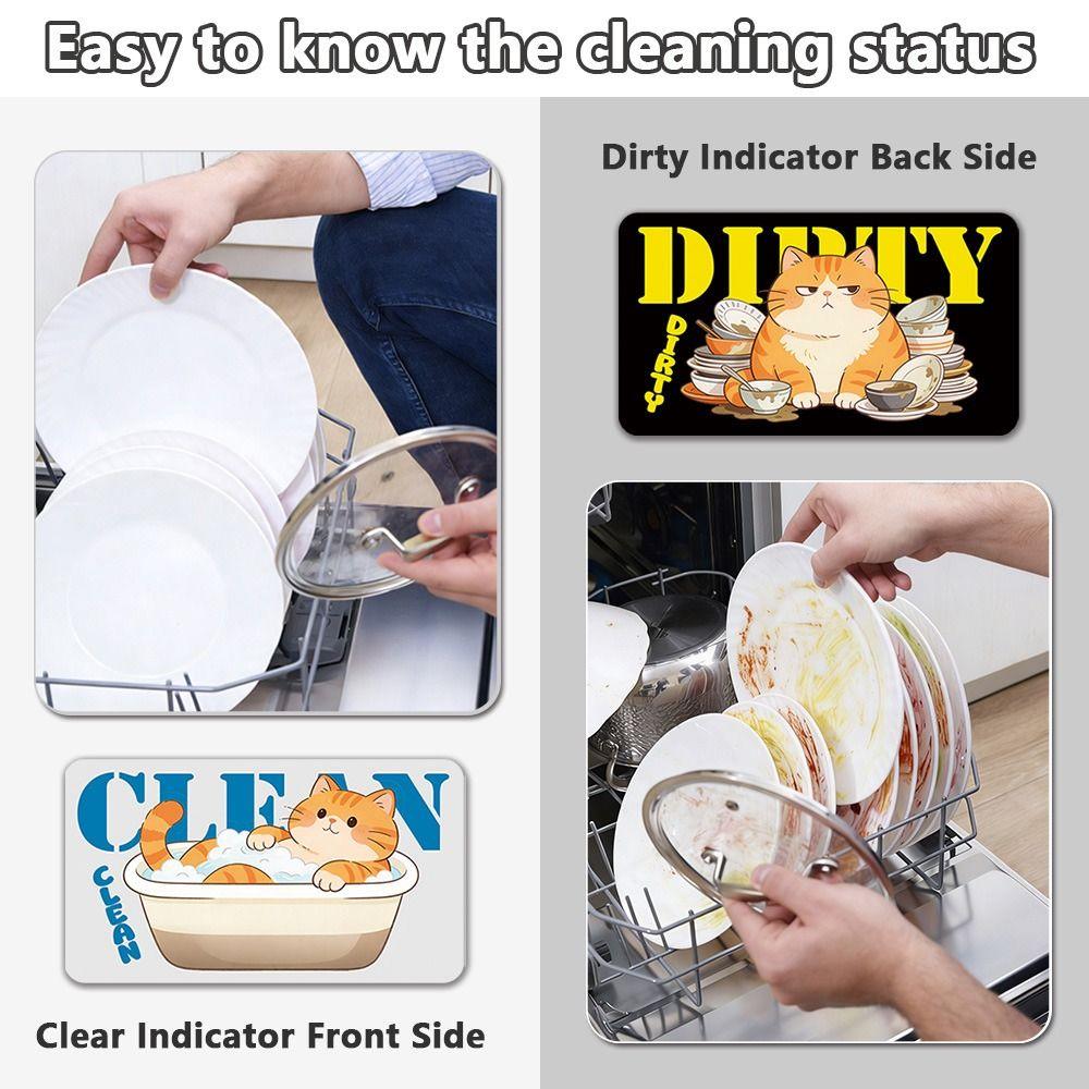 Clean Dirty Indicator Dishwasher Stickers Non-Scratch Dishwasher Sticker  Dishwasher Use