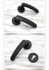 Silent Black Door Handle Set with Pure Copper Cylinder & 304 Stainless Steel Lever Lock