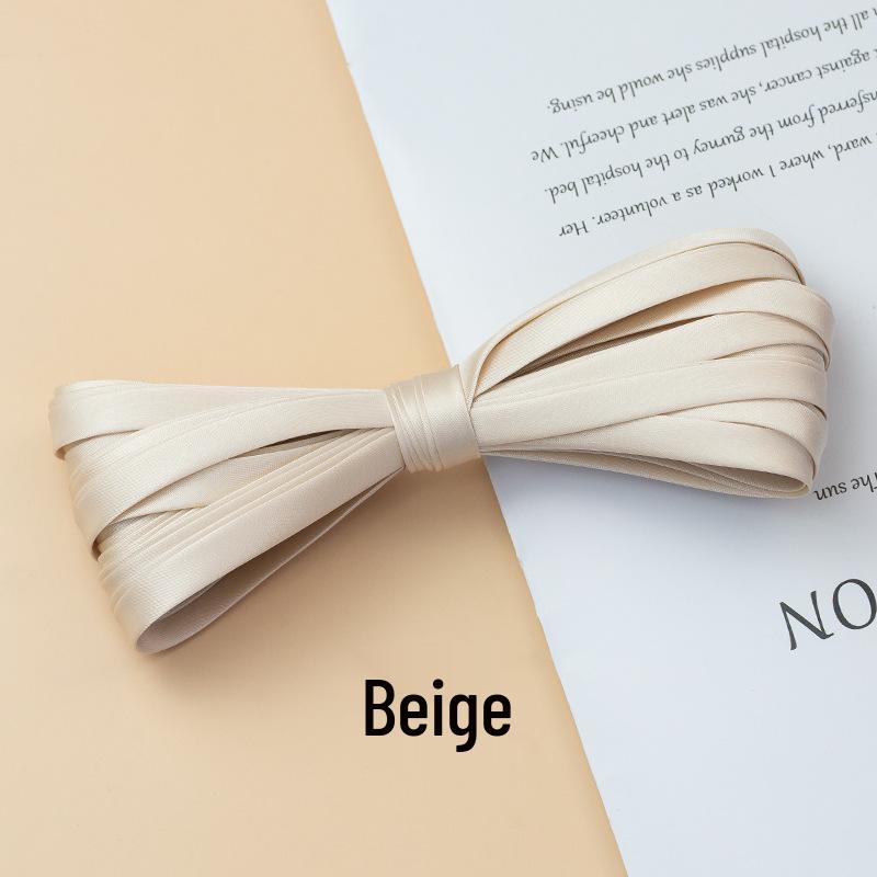 Hengmeihe Cheongsam 1cm Piping Trim: Four-Fold Non-Iron Imitation Silk Hemming Ribbon