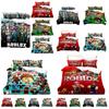 Cartoon Roblox Minecraft Digital Print Bedding Set High-quality Cartoon Style White Color