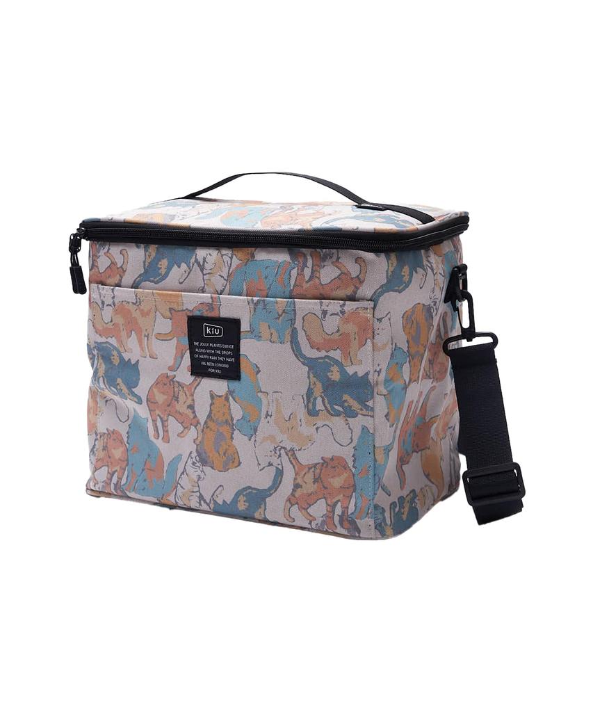 KiU 600D Soft Cooler Bag 15L foldable cooler for outdoor athletic and family and Luminous Cats OF (WPC) - Water-repellent, stain-resistant, insulated,