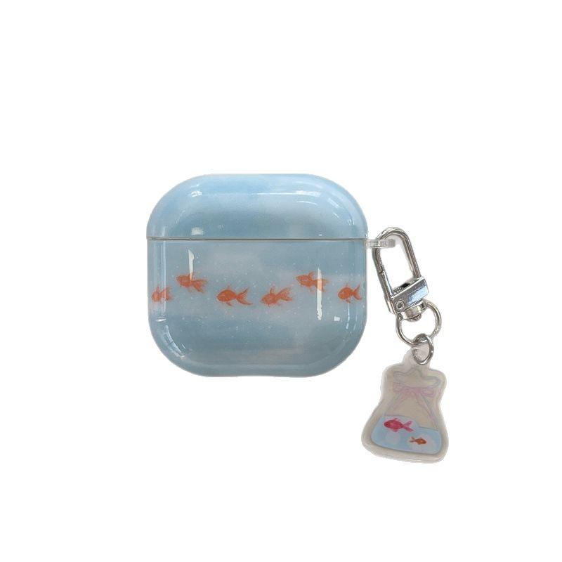 Multiple little goldfish AirPods 1 generation earphone case for Apple Bluetooth headset 1st generation Pro1/1st generation