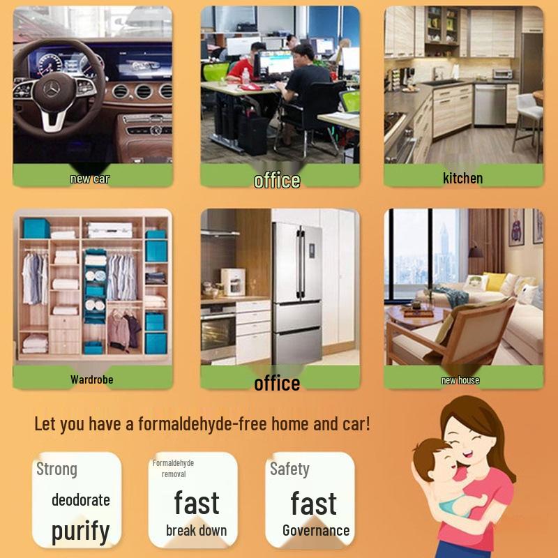 Formaldehyde & Odor Absorbing Tieguanyin Tea Stems Purifying Bag for Home & Car