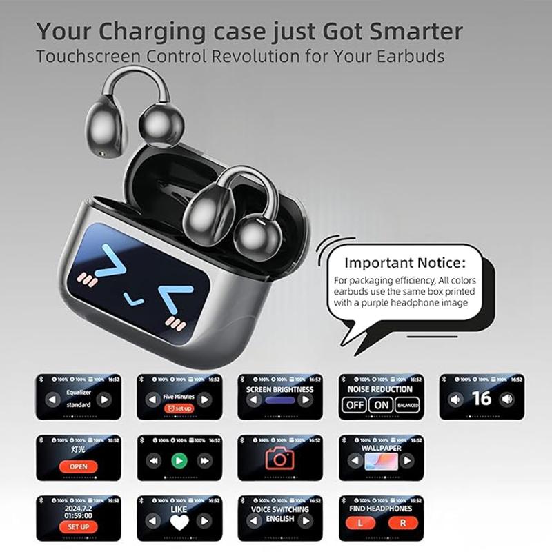 BT 5.4 AI Language Translation Earphone Wireless Earbuds with 150 Languages Real Time Translator Ear Buds for Business New