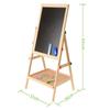 Multifunctional 2In1 Drawing Board Wooden Hanging Blackboard Double Side Blackboard  For Kids