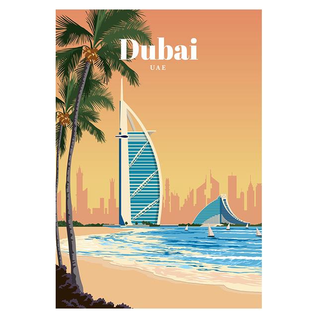 Abstrakte Cartoon Stadt Reise Drucke Poster Leinwand Malerei Hd Modern Wandkunst Bilder Für Wohnzimmer Schlafzimmer Heimdekoration