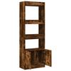 Highboard 63x33x180 cm Smoked Oak Engineered Wood