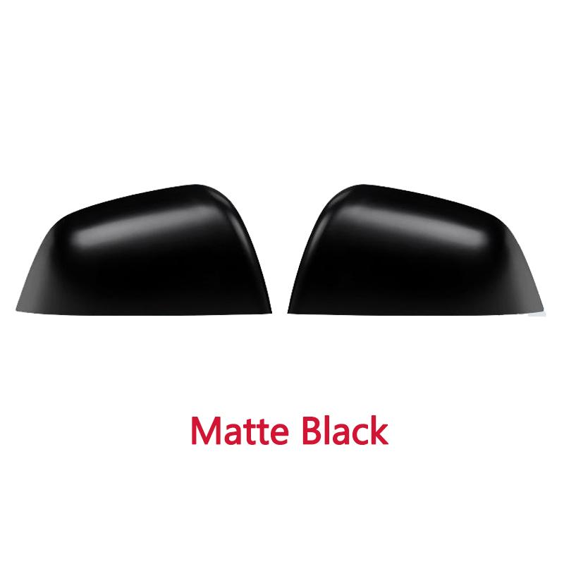 Rear View Mirrors Cover For Tesla Model Y -2024 Carbon Fiber Side Door Rearview Mirror Cover Decorative Exterior Accessories матовый черный