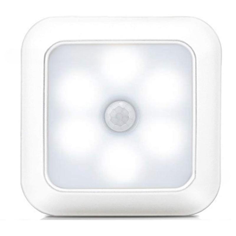 LED Motion Sensor Night Light, Intelligent PIR for Bathroom, Bedside, Corridor, Aisle, Toilet, Staircase, Cabinet Lighting - Smart, Battery-Powered