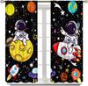 Space Astronaut Curtain,Cartoon Solar System Universe Rocket Spaceship Planet Earth Stars Window Treatments Drapes for Kids Boys