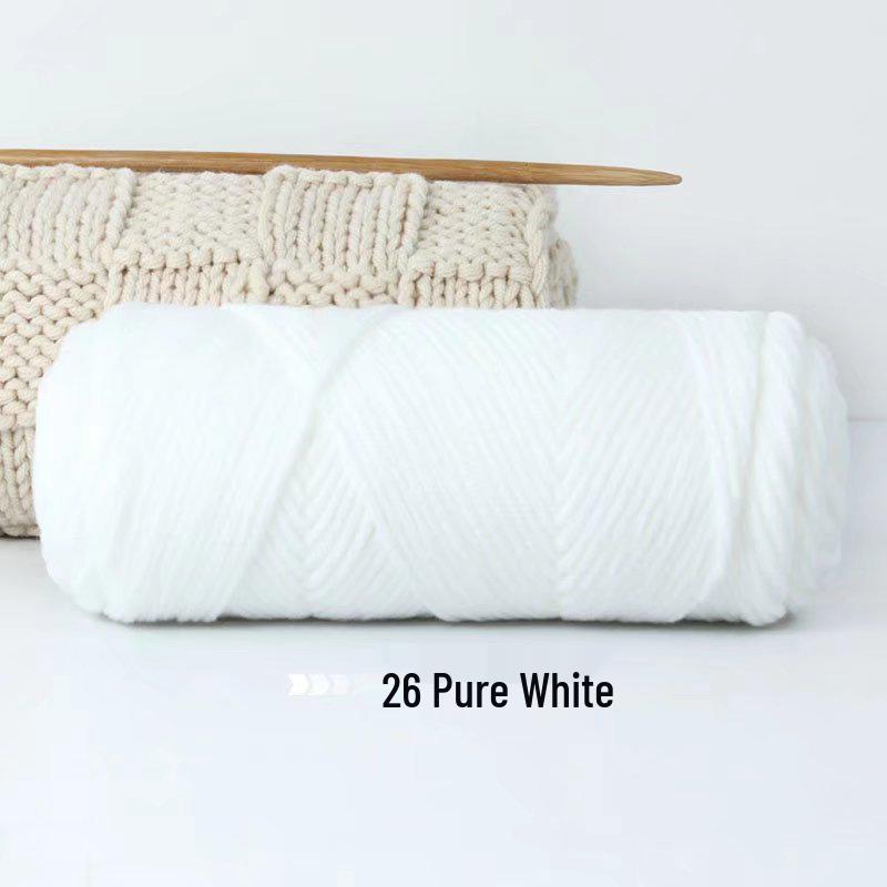 8-Strand Lover's Cotton Wool Yarn for Handmade Knitting: Soft DIY Scarf or Hat Acrylic Yarn