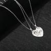 2 Pcs I Love You Heart Pendant Necklace Set Lock And Key Choker Chain For Couple Lovers Romantic Jewelry Valentine's Day Gift