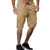 Men's Plus Size European & American Multi-Pocket Drawstring Sport & Work Shorts