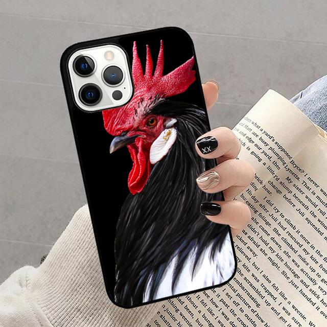 Autumu Chicken Big Rooster Phone Case Cover for iPhone 17 Air 16 16e 15 12 11 13 14 Pro Max Apple Plus Coque