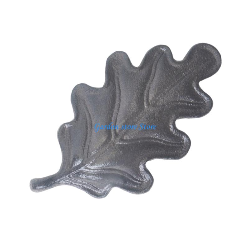 B0KB Gebogene Form Eisenblatt Türstopper Dekorative Winddichte Home-Accessoire