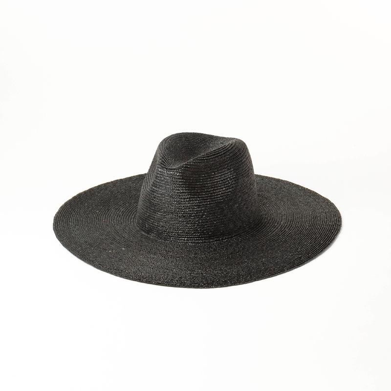 New Eleagant High Quality Men Women Wide Brim Fine Straw Foldable Roll Up Hat Fedora Summer Beach Panama Sun Hat Chapeu Feminino