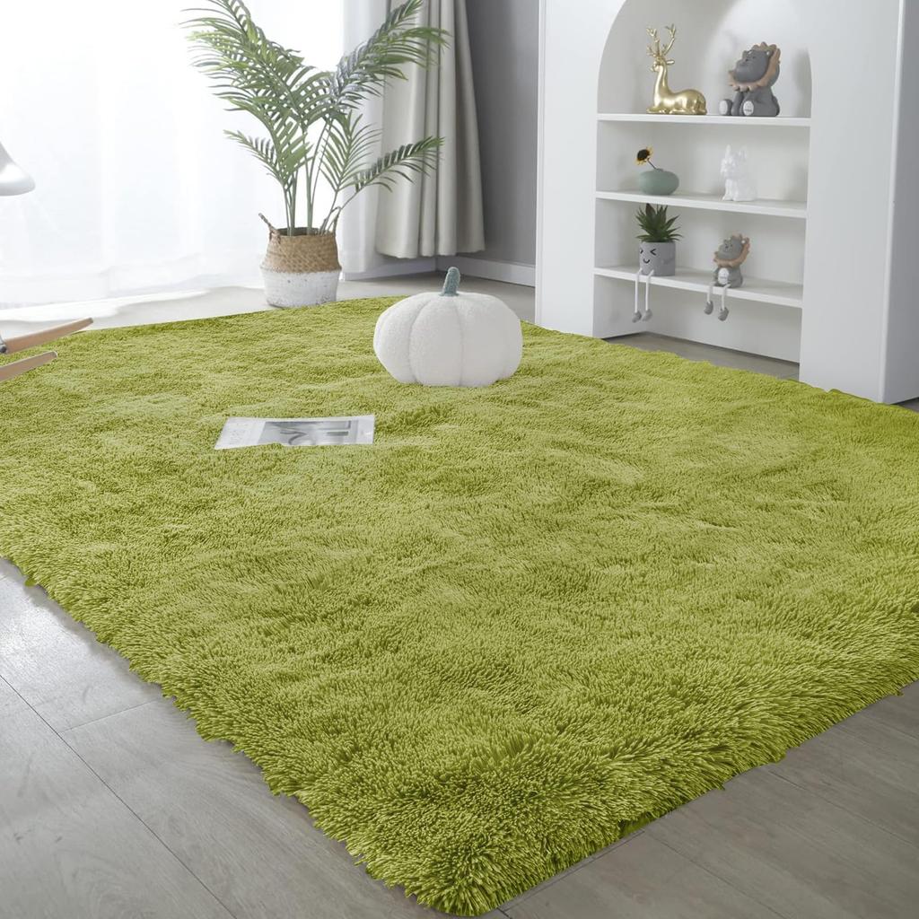 Stylish shaggy approximately 5cm with an pile of approximately providing a soft feel and suitable for all ROCYJULIN Scandinavian-style rug, thick,