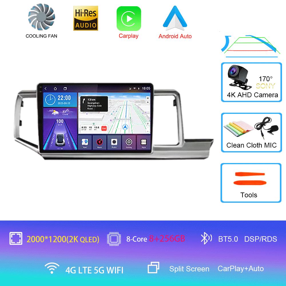 For Honda Stepwgn RHD 2009 - 2015 Android 14 Car Radio GPS Navi Multimedia Video Player Stereo Carplay Auto QLED DSP 2din DVD