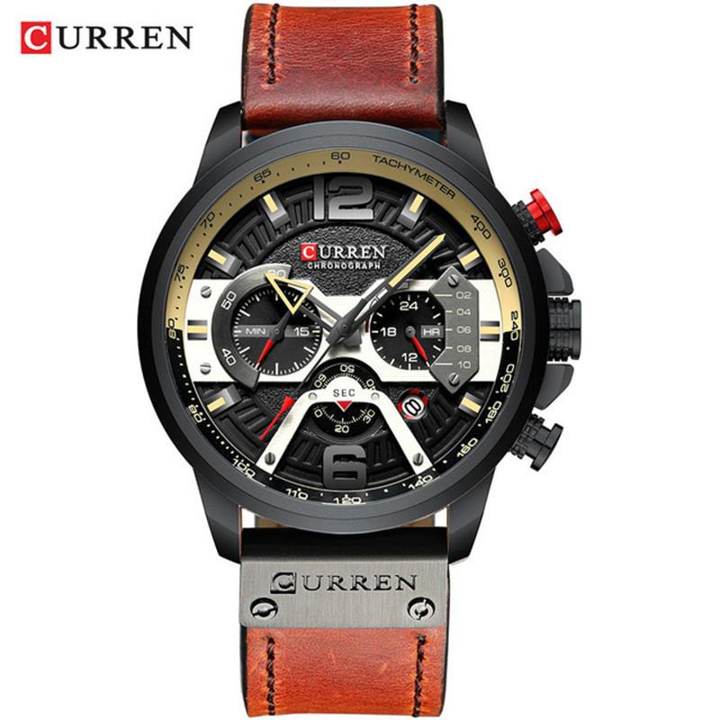 CURREN 8329 Trend Men s Multifunction Waterproof Watch with Six-Hand Dynamic Large Dial