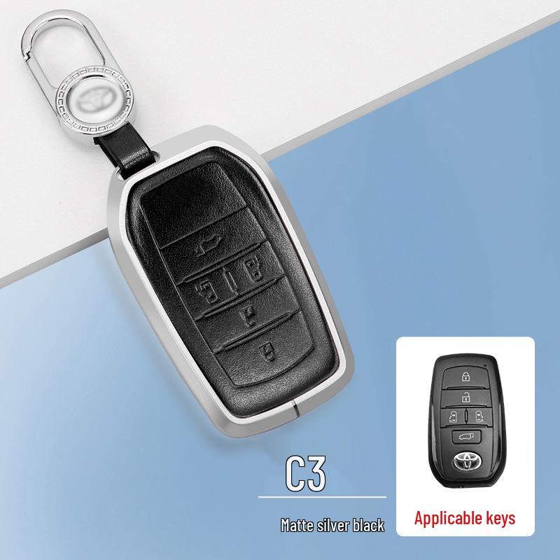 FAW Toyota Key Case for Highlander, RAV4, Corolla, C-HR, IZOA & Crown - Car Key Cover & Shell