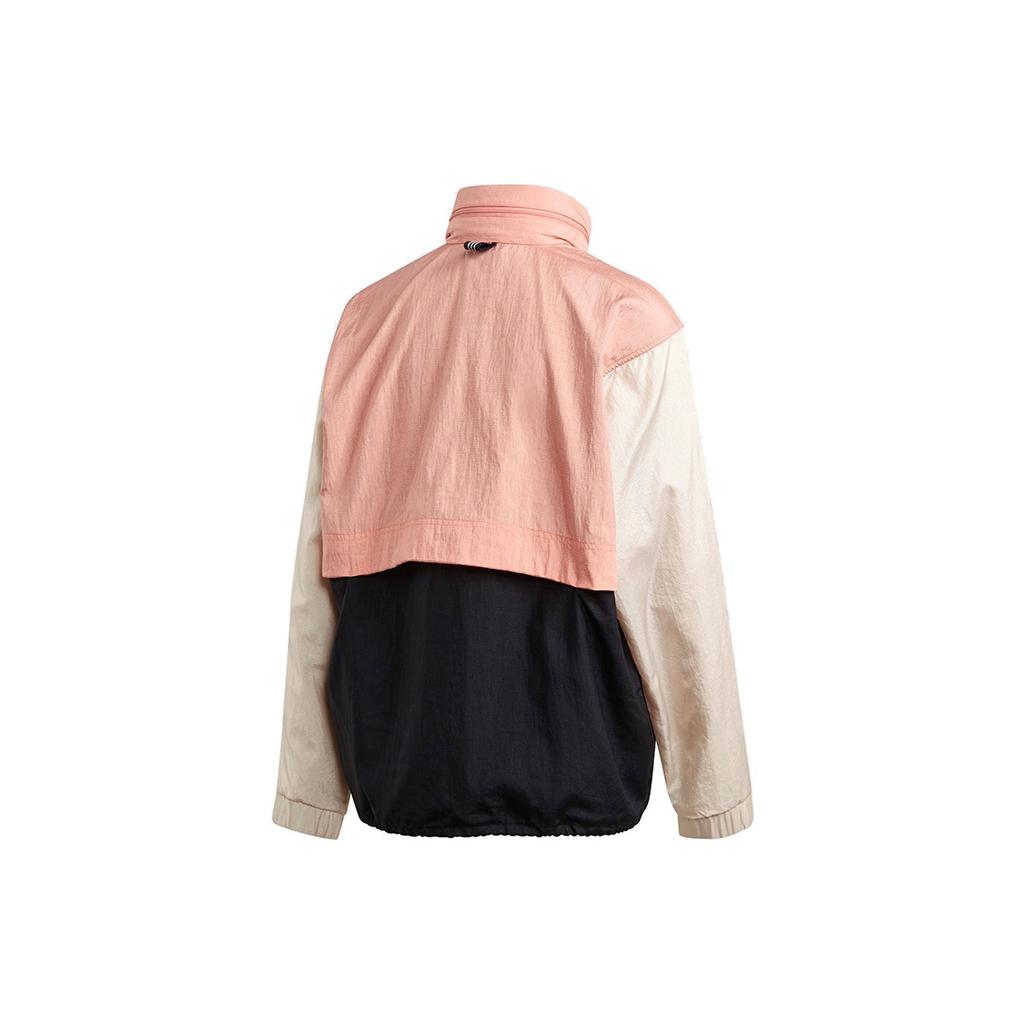 adidas Originals Trefoil Vindjacka Casual Retro Sport Färgblock Jacka Damjacka Rosa GK8559
