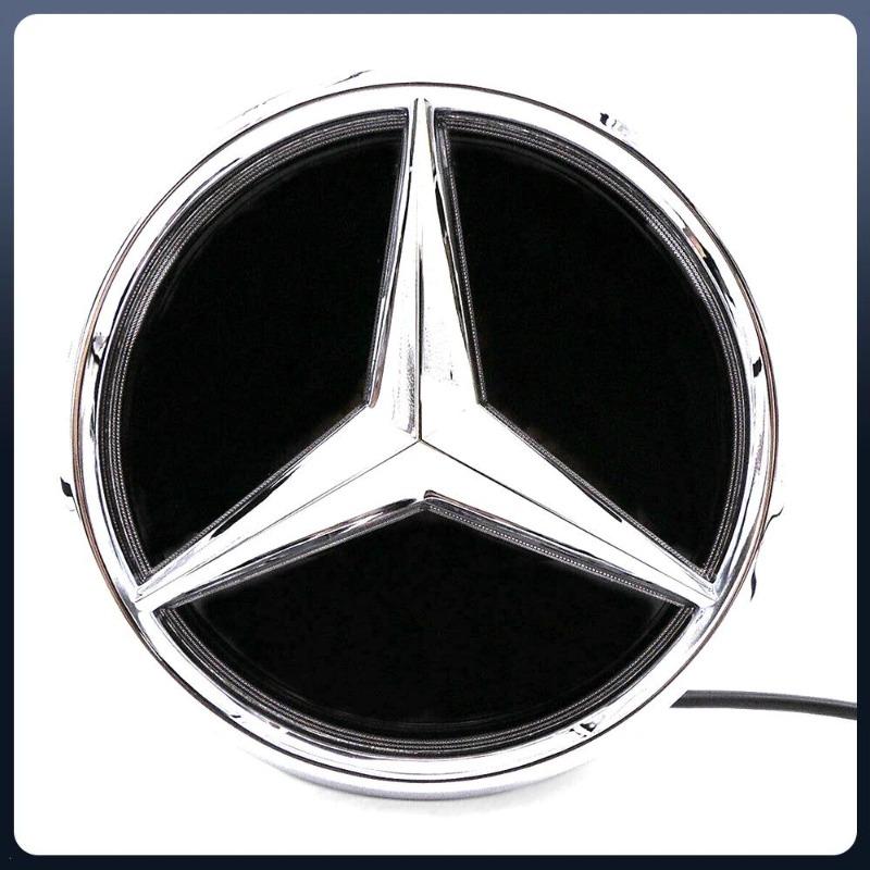 LED-speilemblemlys frontgrill opplyst logo stjernemerke for Mercedes Benz ABCESR SL ML GL GLA GLK