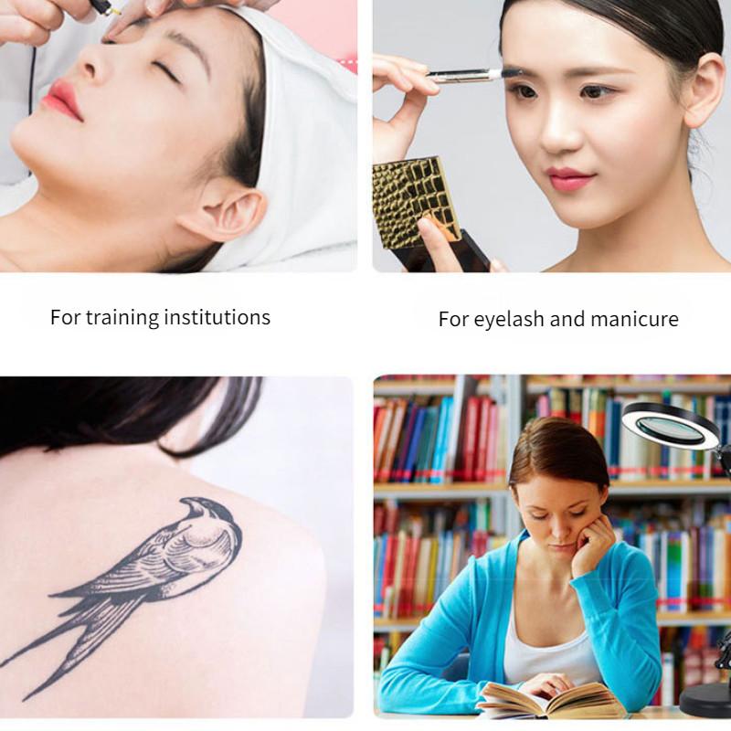 Nail Art Tattoo LED Intelligent Eye Protection Fill Light Floor Standing Work Light Foldable Professional Beauty Lamp