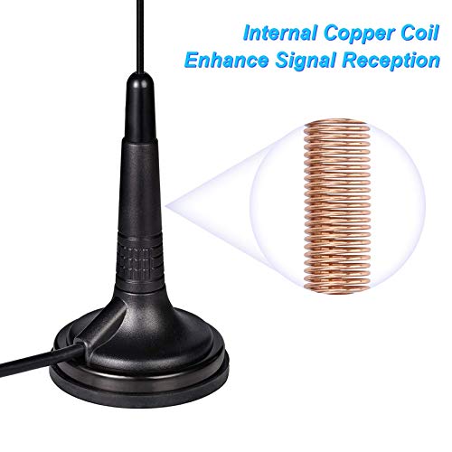 BINGFU 27MHz CB Radio Antenna, PL259 Interface, BNC Male Connector, Compatible with Car, Truck, Mobile, and Handheld CB Radios, Including Cobra, Midla