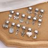 New Y2K Pendant Charm Crown Butterfly Heart Cherry Italian Charm Link Stainless Steel Fit 9MM Bracelet Women Men DIY Making Gift
