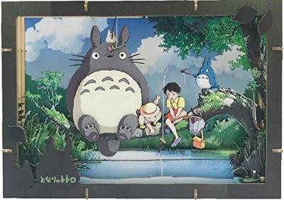 Ensky Ensky My Neighbor Totoro What Can You Catch Paper Theater Wood Style PT-WP02 Approx. H182 X W257 X D51mm Made of Wood