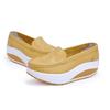 Scarpe Mocassini Piattaforma Donna Moda Primavera Autunno Scarpe Casual Vuote in Vera Pelle Donna Slip-on Mocassini Creeper Taglia42