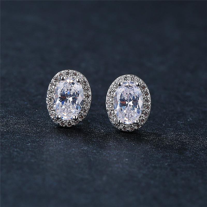 Элегантные женские хрустальные фиолетовые серьги-шармы серебристого цвета серьги-гвоздики для женщин винтажные овальные радужные свадебные украшения