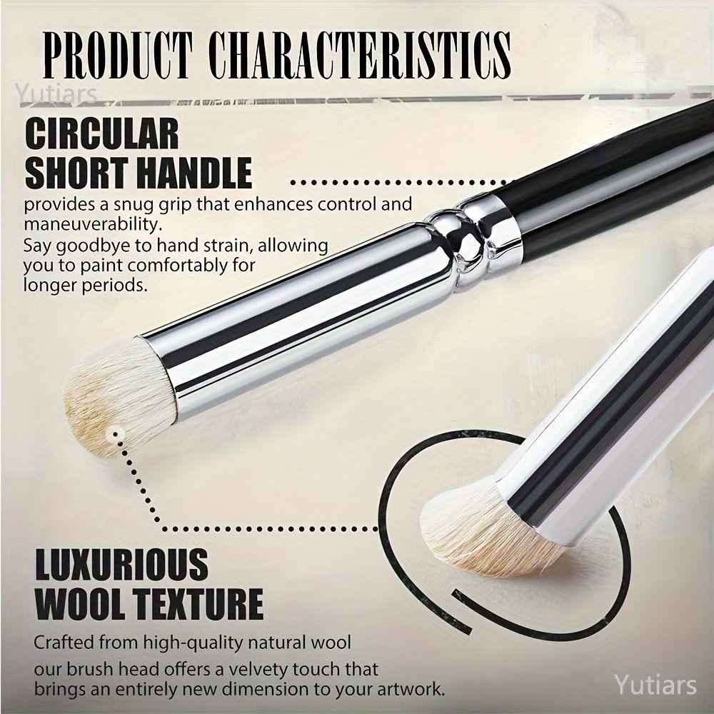 6 Pcs Miniature Art Painting Wood Handle Brushes Micro Detailing Miniature Paint Brushes  Artist