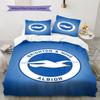 Brighton Muster Bettwäsche, Steppbett Set Bettbezug Kissenbezug Zuhause Geburtstagsgeschenk (1 Bettbezug + 2 Kissenbezüge, ohne Füllung)