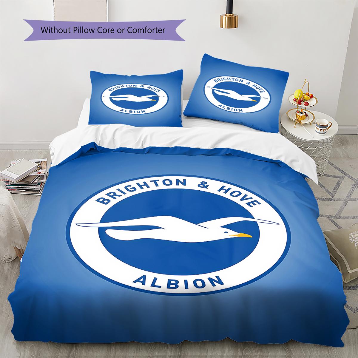 

Brighton Pattern Bedding,Quilt Set Quilt Cover Pillowcase Home Birthday Gift (1 * duvet cover + 2 * pillowcase, without core) 260x240cm