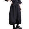 NONELECEDOLE Wide Leg Cropped Elastic High Plus Loose Perfect for and Fall Women's Pants, Length, Pockets, Waist, Waist, Ruffles, Casual, Sizes,
