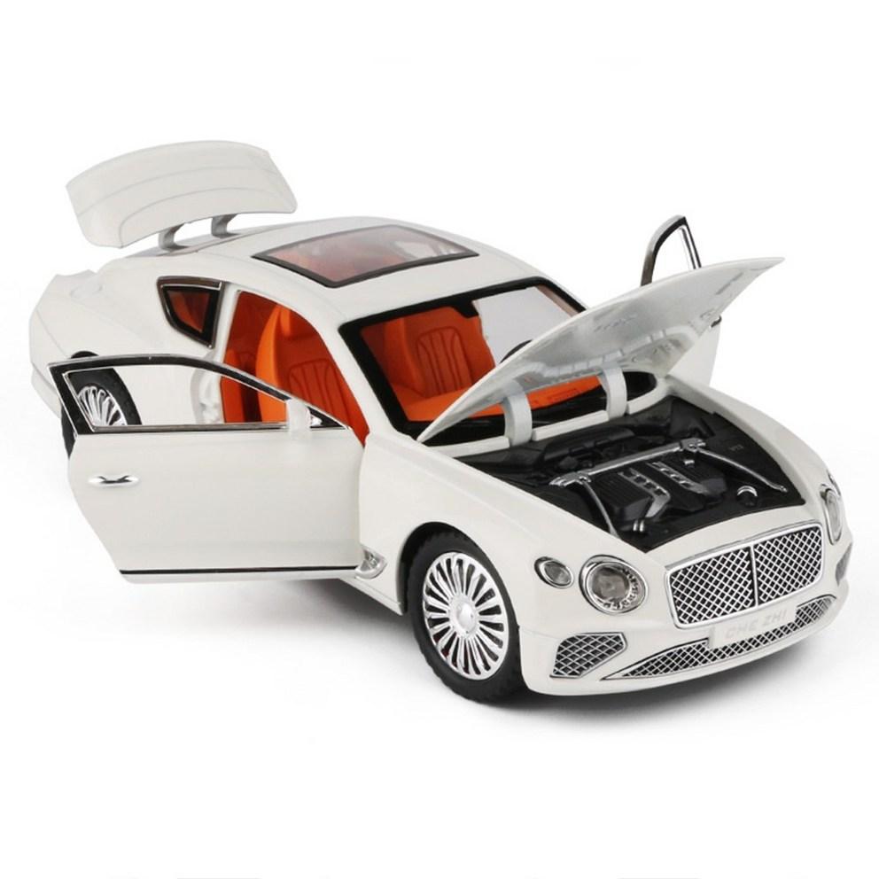 Premium 1:24 Diecast Bentley Continental GT Alloy Model Car - High-Quality Collectible Ornament (Black)