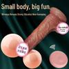 Silicone Soft Dildo with Remote Control - Wearable Automatic Vibrating Adult Toy for Women
