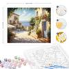 Rahmen zum Selbermachen, Malen nach Zahlen, Kunsthandwerk, Leinwandgemälde, Straßenbilder, Kunstwerk, DIY-Geschenk für Erwachsene, Heimdekoration, 40 x 50 cm