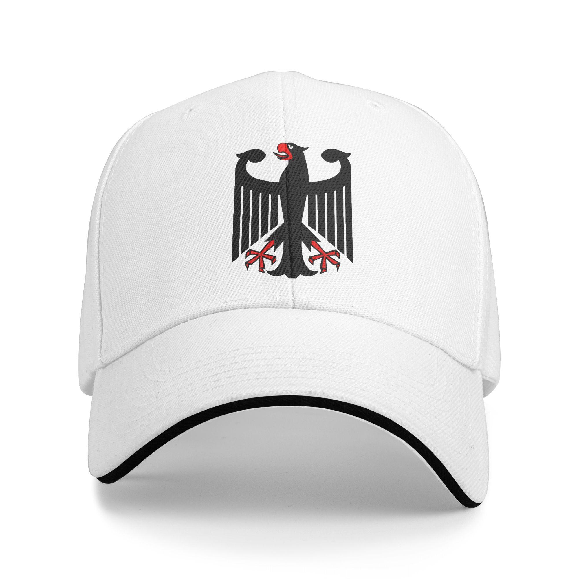 Unisex German Eagle Symbol Sandwich Hats , Hip-Hop Baseball Cap Snapback Caps Trucker Hat Adjustable Sun Hats Summer One Size