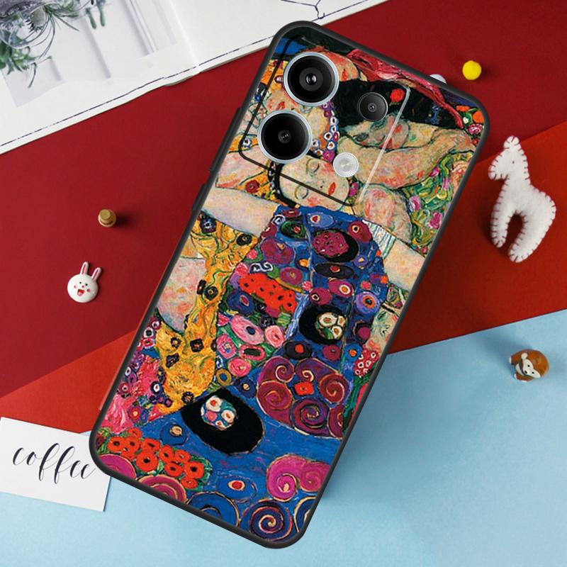 The Kiss Gustav Klimt Painting Case For Xiaomi Redmi Note 13 12 11 8 9 10 Pro Note 12S 11S 10S Redmi 12 10C 12C 13C Cover