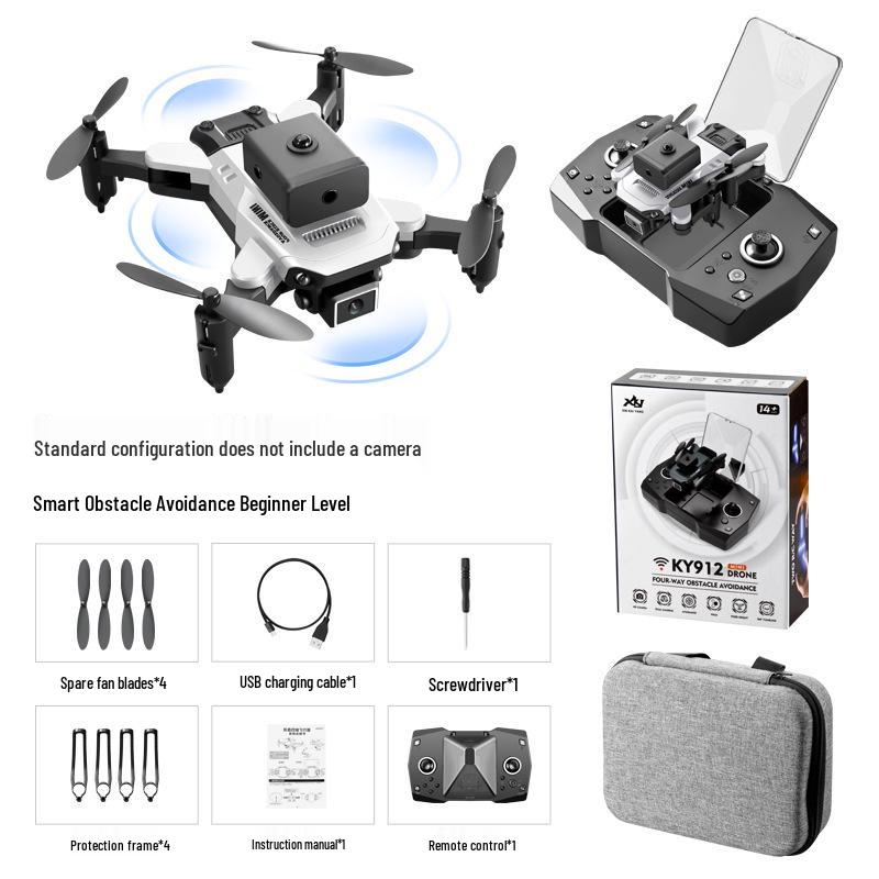 KY912 HD 4K Mini Drone with Four-Sided Obstacle Avoidance and Remote Control