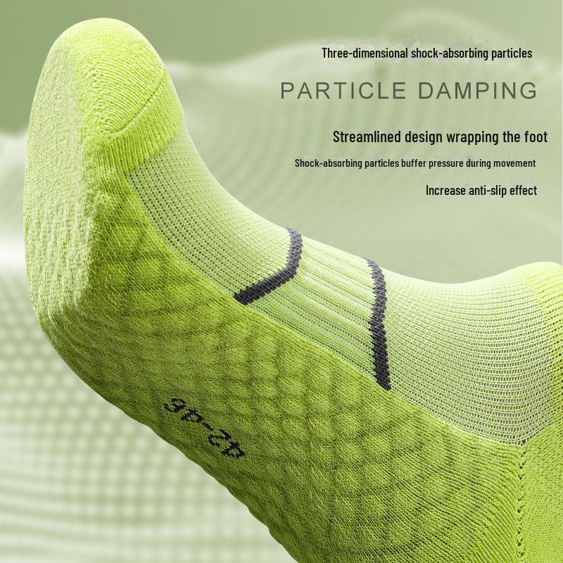 Women's Non-slip Breathable Ankle Socks - Sweat-absorbent Towel Bottom for Spring & Summer, Ideal for Sports, Running & Casual Wear.