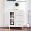 812204 vidaXL Buffet White 69.5x34x90 Cm Engineered Wood