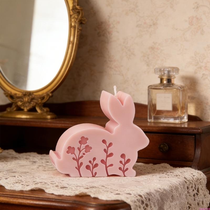 Geprägte Hasenfigur Silikonformen Mehrzweck-Silikonkerzenformen für handgefertigte Kerzen Seifen Basteln Harzguss