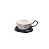 Creative European Ceramic Coffee Mug with Saucer Large Capacity Office Home Breakfast Cup for Milk Tea
