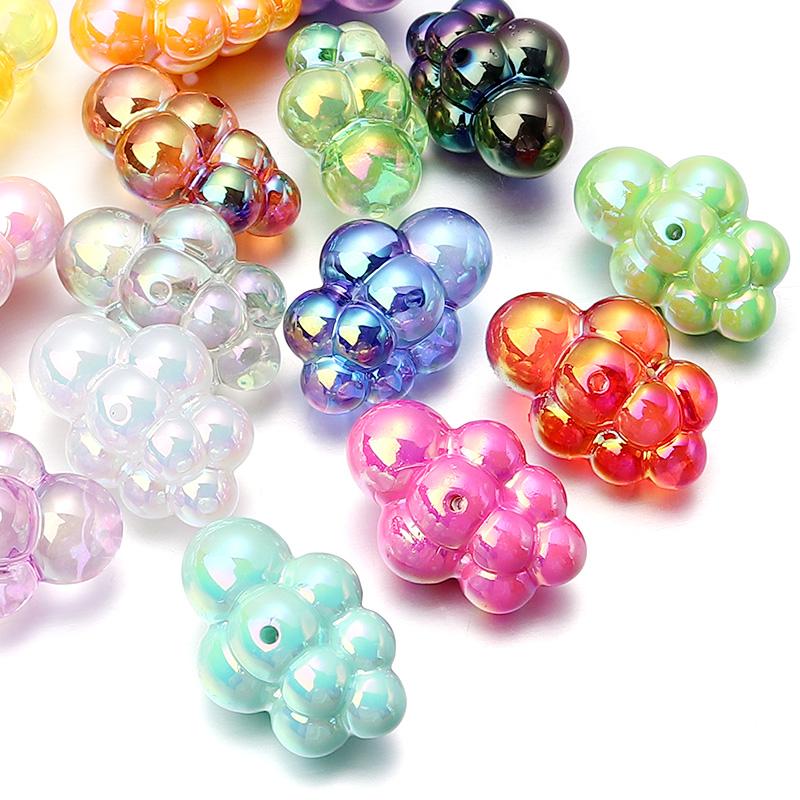 10pcs/lot Cloud Acrylic Beads Colorful Loose Spacer Beads For Jewelry Making DIY Necklace Bracelets Phone Key Chain Accessories