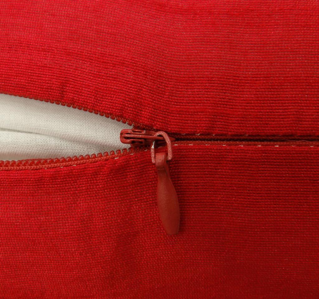 Dupion Silk Throw Home D    Cor Solid Red Pillow Sham Cushion Cover - Choose